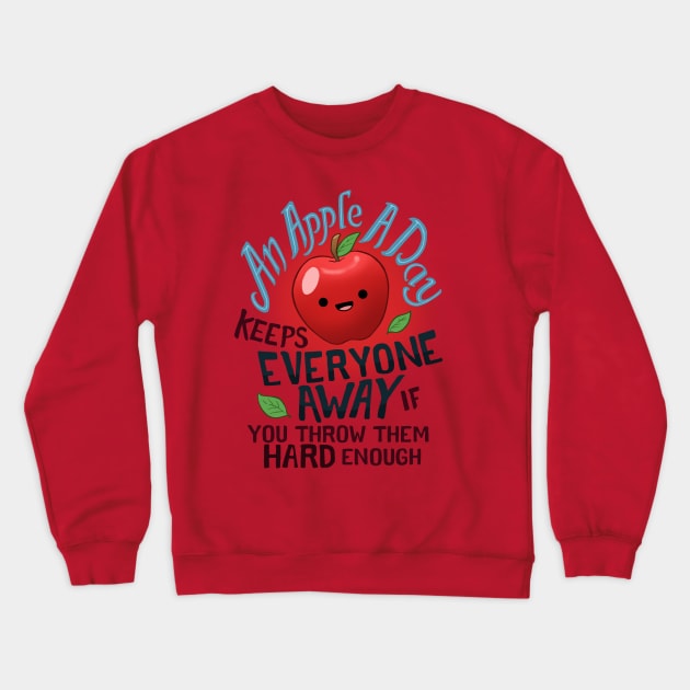 An Apple a Day... Crewneck Sweatshirt by Dooomcat